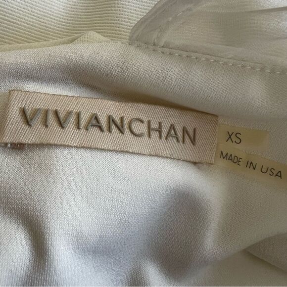 Vivian Chan Alena White Cut Out Mini Dress NWT Size XS - Picture 12 of 12